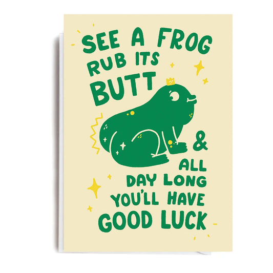 Frog Butt | Blank Card