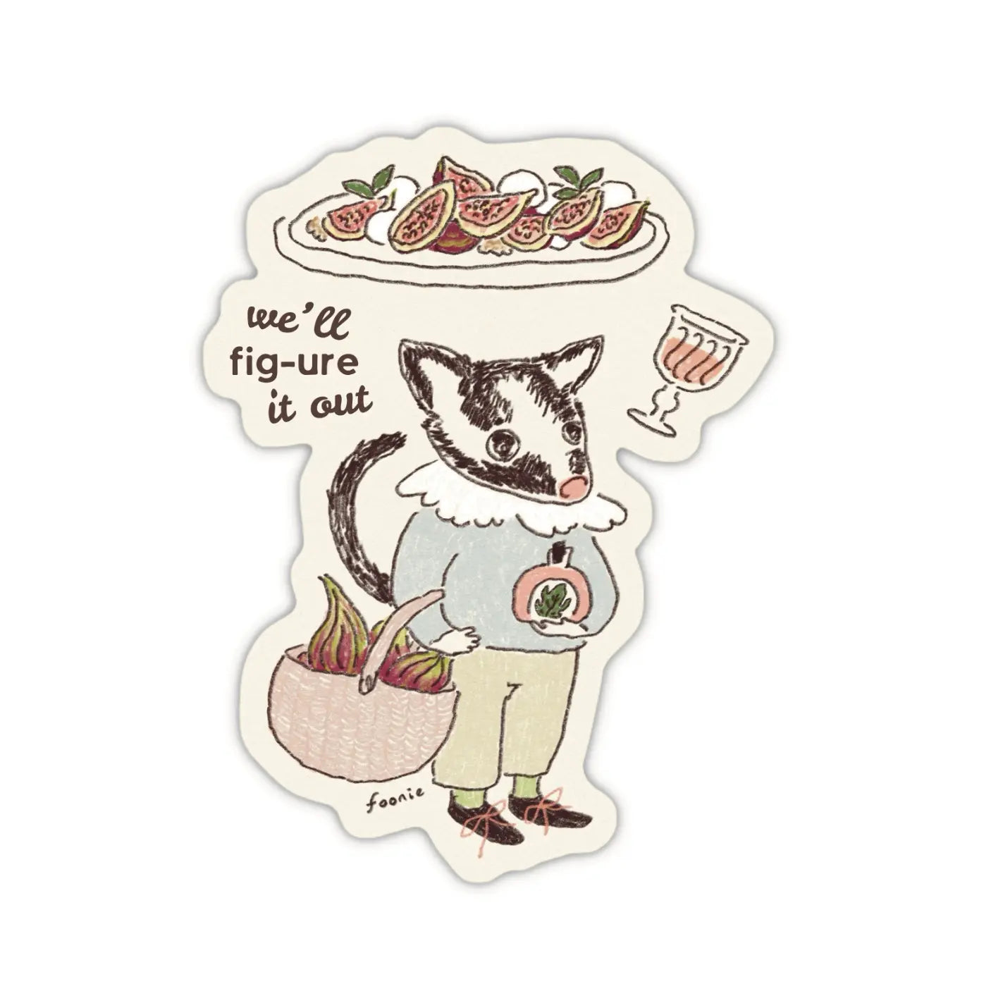We'll Fig-ure It Out Sticker