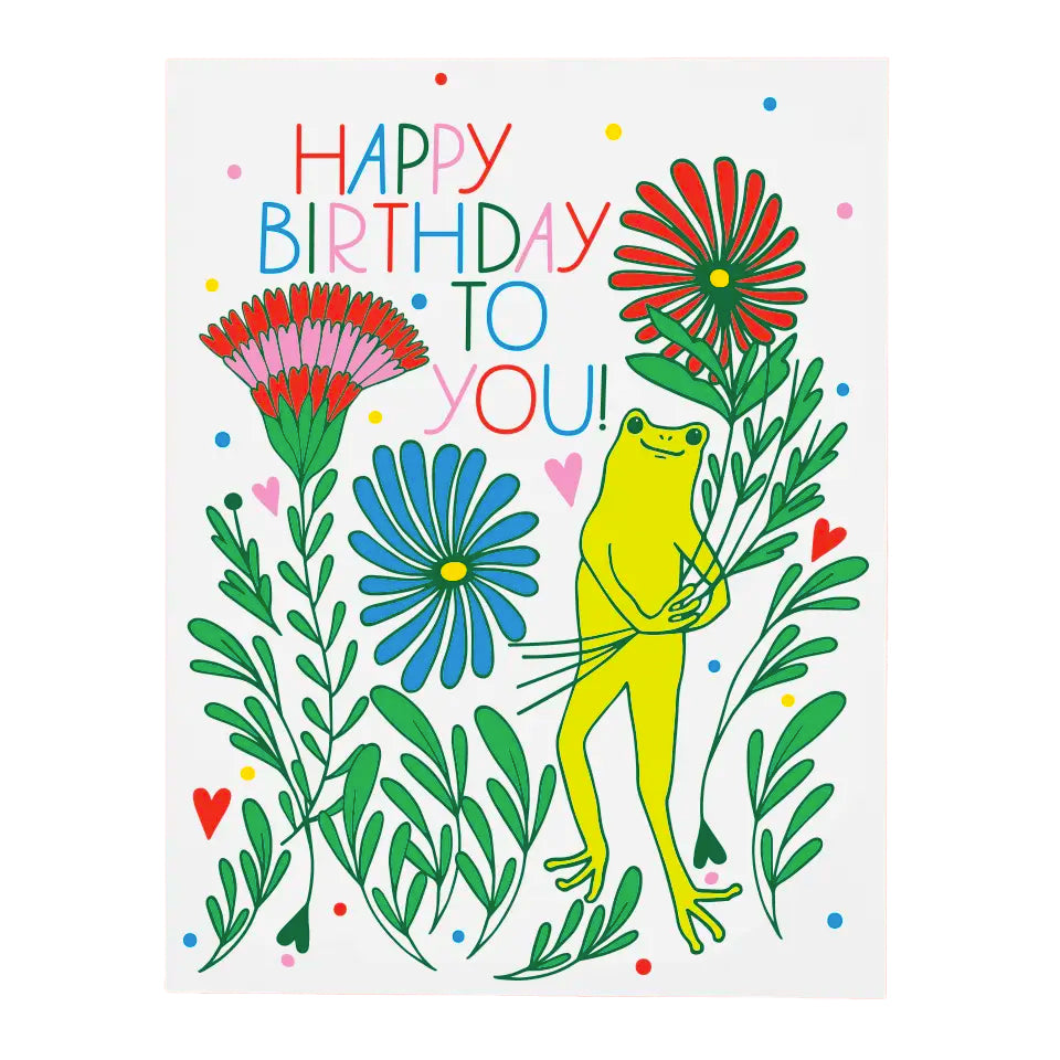 Froggy Bouquet | Birthday Card - Warm Gift Shop