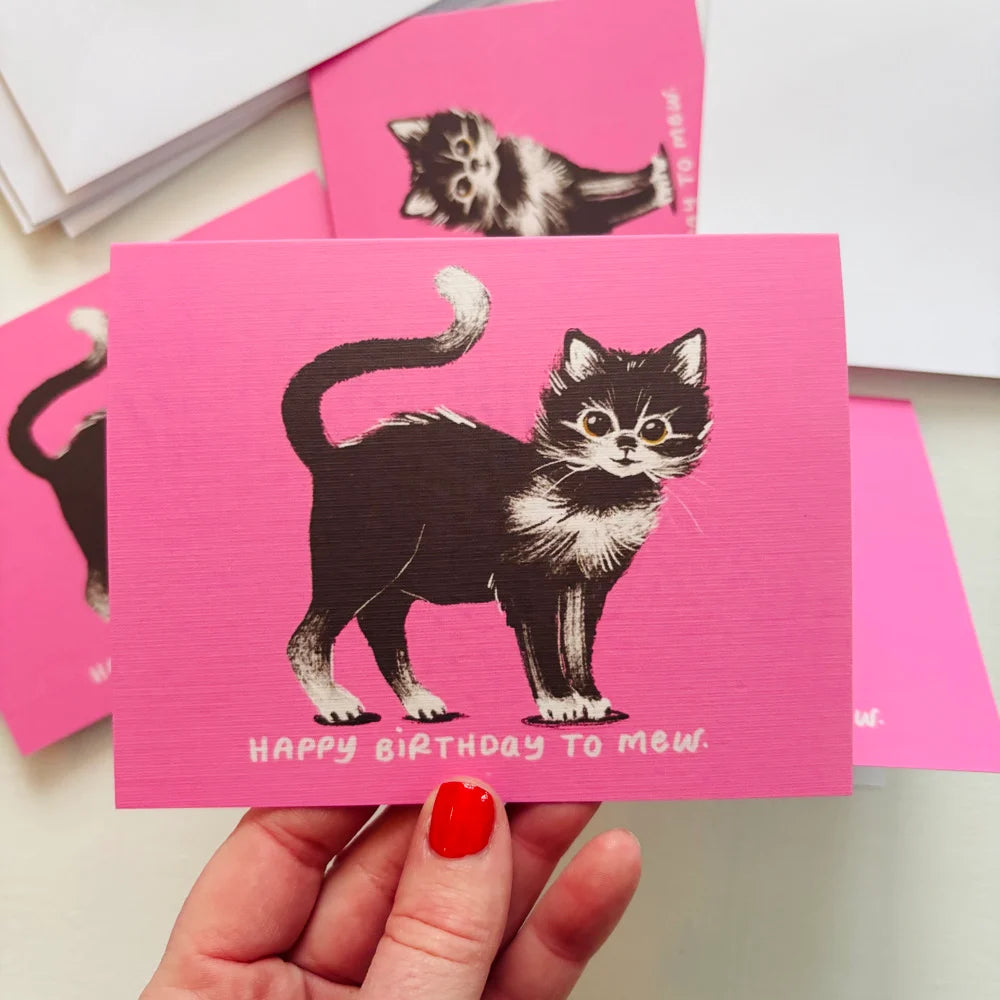 Pink Kitten | Birthday Card