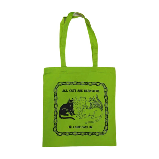 All Cats Are Beautiful Tote Bag | Green