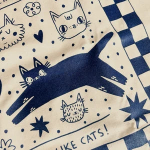 I Like Cats Tea Towel