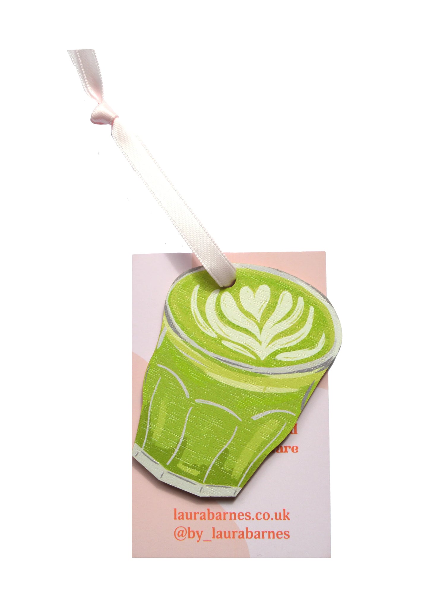 Wooden Ornament | Matcha Latte