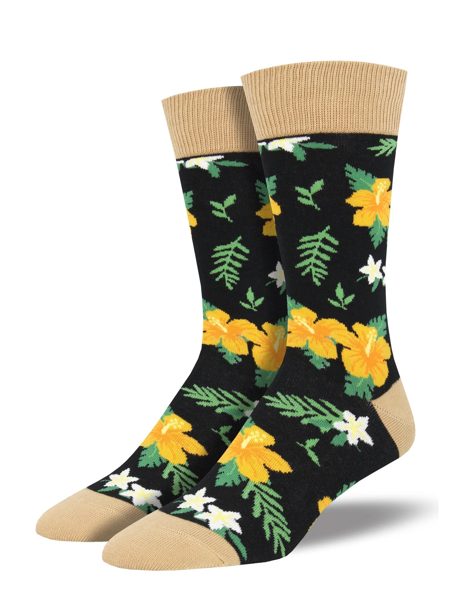 Men's Socks | Aloha Floral Yellow