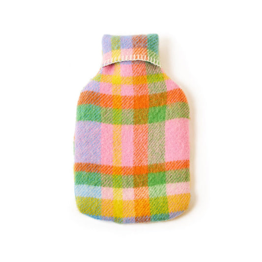 Rainbow Grey Stripe Hot Water Bottle Cover