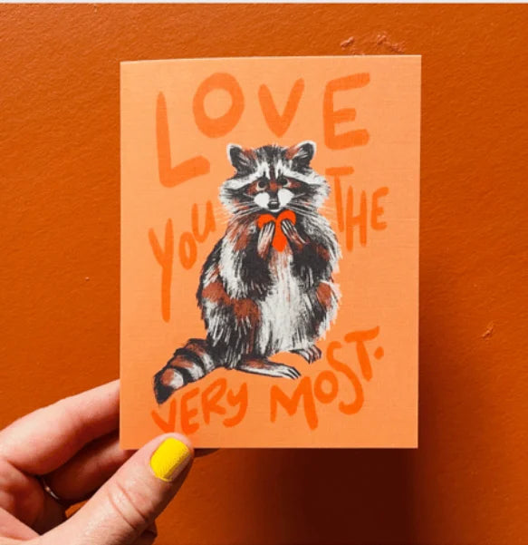Raccoon Heart | Love Card - Warm Gift Shop
