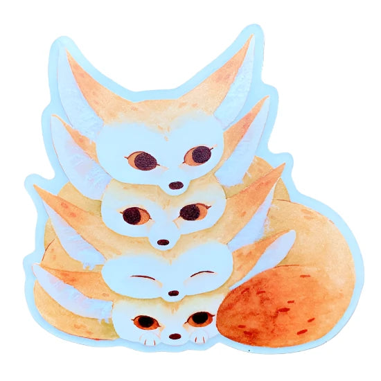 Fennec Fox Stack Sticker