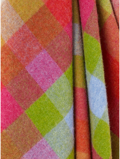 Bronte Moon | Harlequin Sunshine Wool Throw - Warm Gift Shop