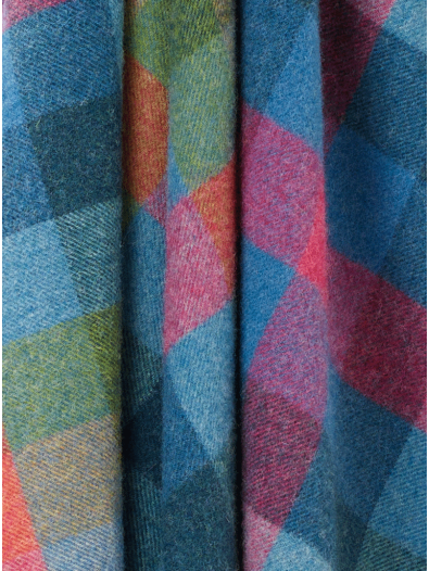 Bronte Moon | Harlequin Tutti Frutti Wool Throw - Warm Gift Shop