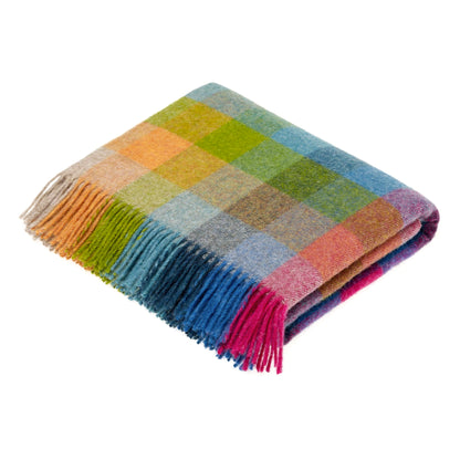 Bronte Moon | Harlequin Tutti Frutti Wool Throw - Warm Gift Shop