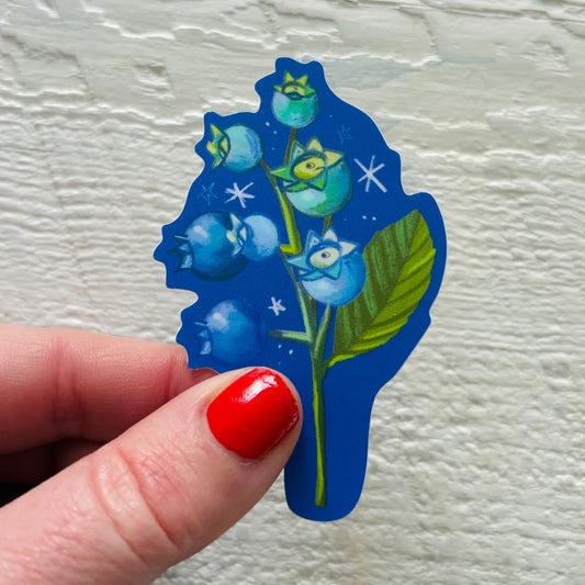 Wild Blueberries Sticker