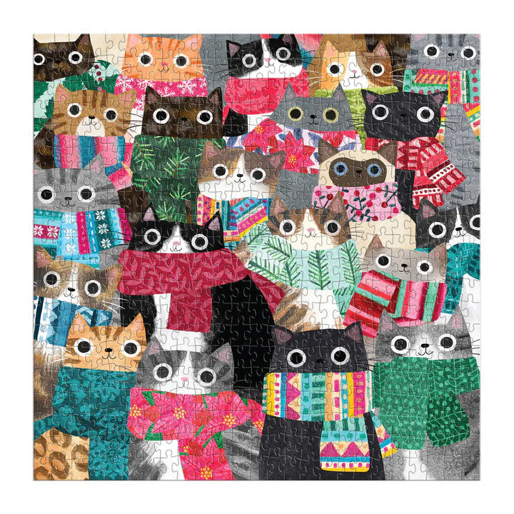 Wintry Cats 500 piece Puzzle